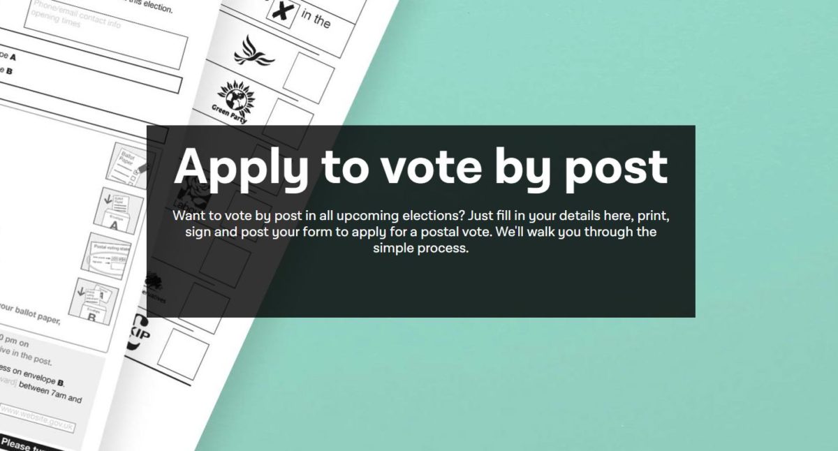 Apply to vote by post