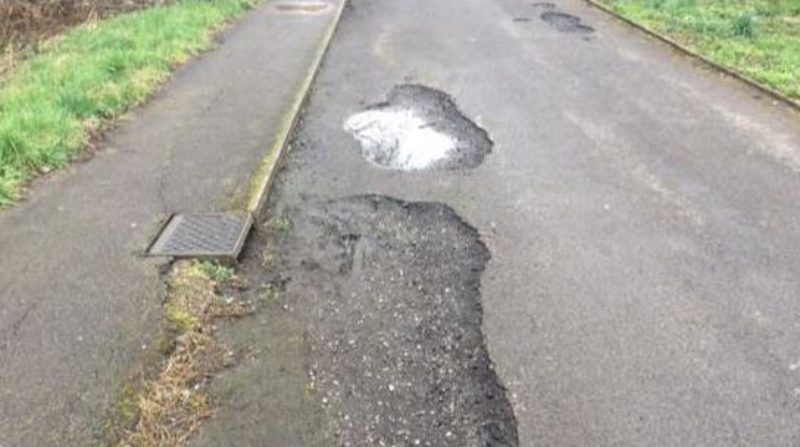 Pothole on a Cycle Track
