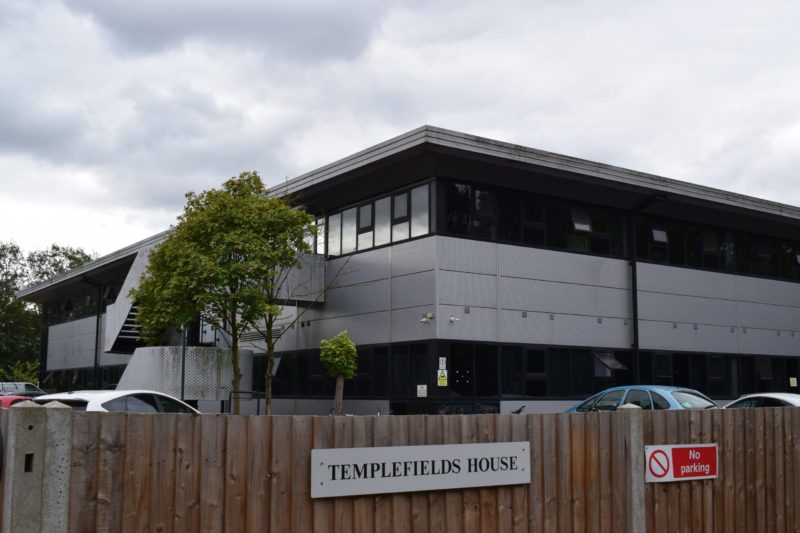 Templefields House is one of many converted office blocks now used for housing against Harlow Council
