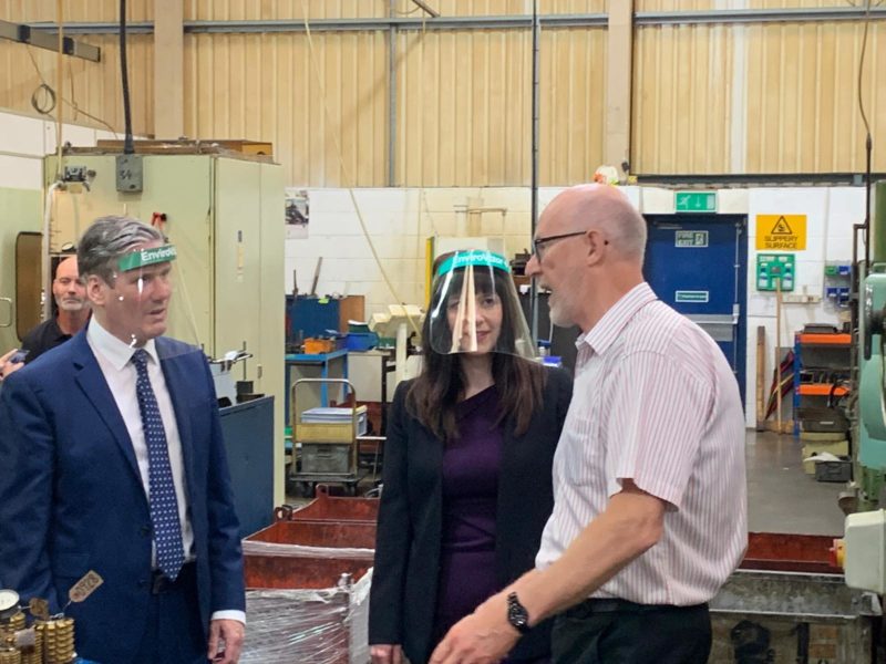 Keir Starmer and Bridget Philipson discuss Jobs in Harlow manufacturing company, Beard & Fitch