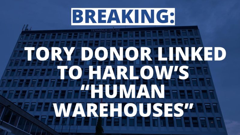 Tory donor linked to Harlow